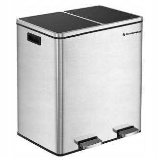Kosz na śmieci 2x30L SONGMICS pedałowy z wiadrami - wgniecenie z tyłu