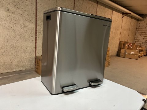 Kosz na śmieci 2x30L SONGMICS pedałowy z wiadrami - wgniecenie z tyłu