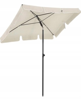 Parasol ogrodowy SONGMICS UPF50+ 180x125 cm beżowy z torbą