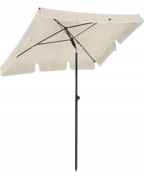 Parasol ogrodowy SONGMICS UPF50+ 180x125 cm beżowy z torbą