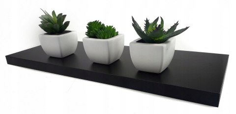 Półka wisząca 40 cm czarna 3,6 cm grubości eSituro minimalistyczna Półka wisząca 40 cm czarna 3,6 cm grubości eSituro minimalistyczna