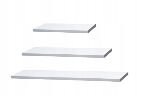 Półka wisząca 70cm biała minimalistyczna PCV salon pokój Półka wisząca 70cm biała minimalistyczna PCV salon pokój