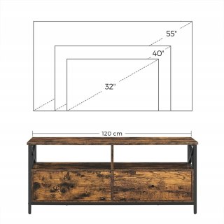 Tylko 1/2 paczek! Szafka RTV LOFT 147 cm Część 1 z 2 Songmics