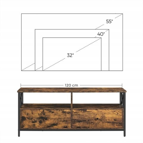 Tylko 1/2 paczek! Szafka RTV LOFT 147 cm Część 1 z 2 Songmics