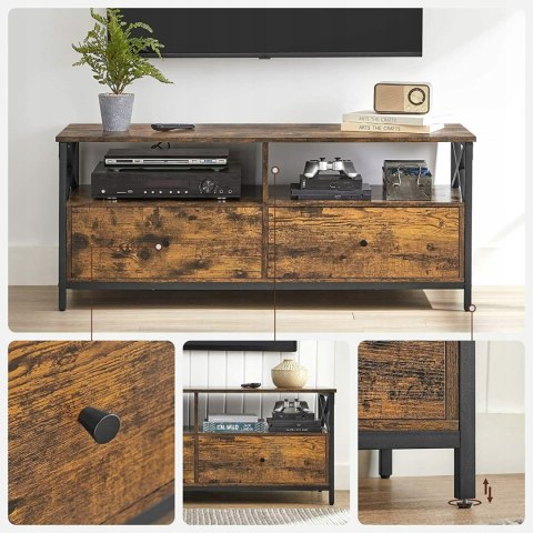 Tylko 1/2 paczek! Szafka RTV LOFT 147 cm Część 1 z 2 Songmics