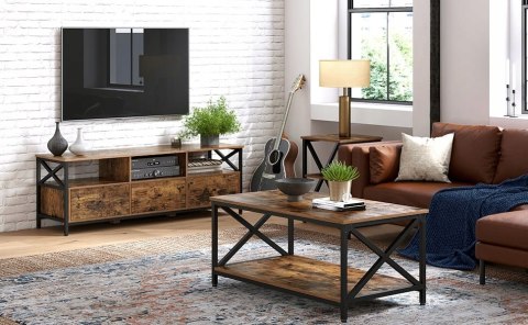 Tylko 1/2 paczek! Szafka RTV LOFT 147 cm Część 1 z 2 Songmics