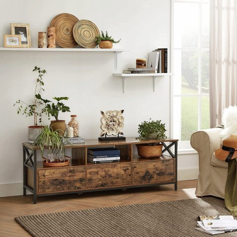 Tylko 1/2 paczek! Szafka RTV LOFT 147 cm Część 1 z 2 Songmics