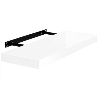 Velano Półka Ścienna 70x23cm Biała Regał do Kuchni Łazienki Salon