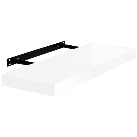 Velano Półka Ścienna 70x23cm Biała Regał do Kuchni Łazienki Salon