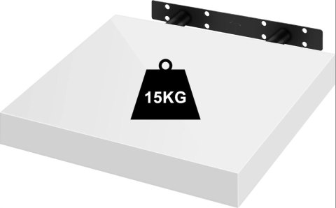 WOLTU Regał wiszący MDF biały 25x23 cm na książki CD DVD WOLTU Regał wiszący MDF biały 25x23 cm na książki CD DVD