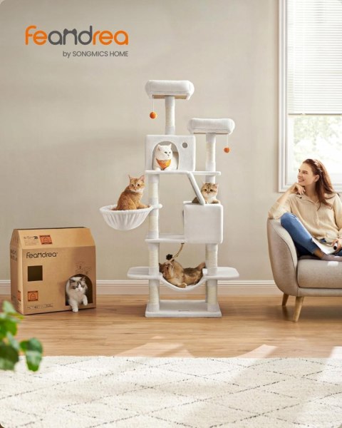DUŻY DOMEK DRAPAK DLA KOTA WIELOPOZIOMOWY 168CM Z HAMAKIEM DUŻY DOMEK DRAPAK DLA KOTA WIELOPOZIOMOWY 168CM Z HAMAKIEM