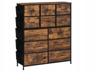 Komoda WOLTU z 12 szufladami i 5 kieszeniami, vintage organizer