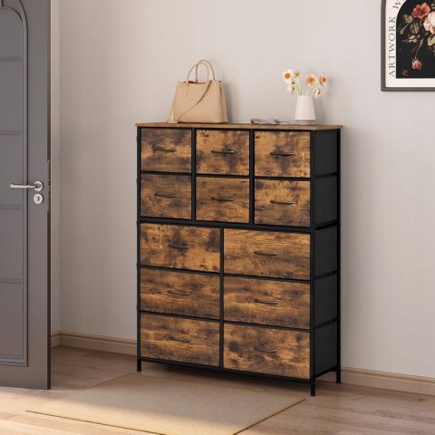 Komoda WOLTU z 12 szufladami i 5 kieszeniami, vintage organizer Komoda WOLTU z 12 szufladami i 5 kieszeniami, vintage organizer