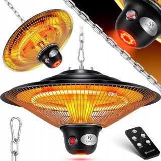 LAMPA GRZEJNIK SUFITOWY NA PODCZERWIEŃ 1500W + PILOT KESSER USZKODZONA