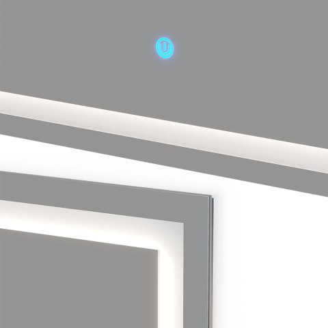 NOWOCZESNE LUSTRO LED ŁAZIENKOWE 110X70 Z PODŚWIETLENIEM ŚCIENNE