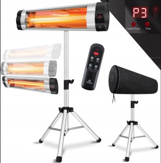 PROMIENNIK PODCZERWIENI 2500W Z PILOTEM TIMEREM USZKODZONY ŻARÓWKA