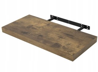 Półka drewno Woltu 60 x 23 cm odcienie brązu