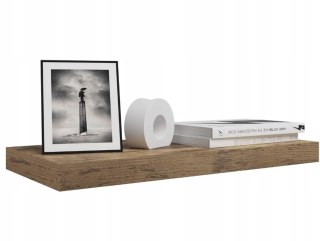 Półka drewno Woltu 60 x 23 cm odcienie brązu