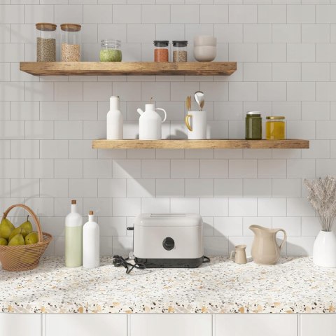 Półka drewno Woltu 60 x 23 cm odcienie brązu Półka drewno Woltu 60 x 23 cm odcienie brązu