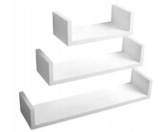 Półka płyta MDF Woltu 62 x 14 cm biały