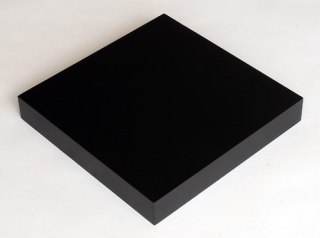 Półka ścienna czarna 25x22,9 cm MDF Eugad - nowoczesny design