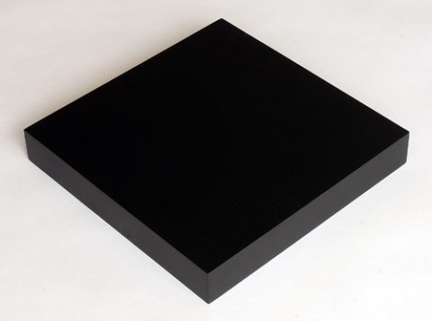 Półka ścienna czarna 25x22,9 cm MDF Eugad - nowoczesny design Półka ścienna czarna 25x22,9 cm MDF Eugad - nowoczesny design