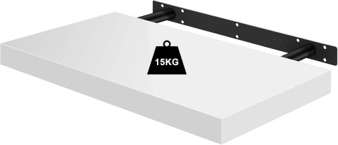 Półka wisząca WOLTU RG9489ws 30x23x3,8 cm biała MDF na książki Półka wisząca WOLTU RG9489ws 30x23x3,8 cm biała MDF na książki