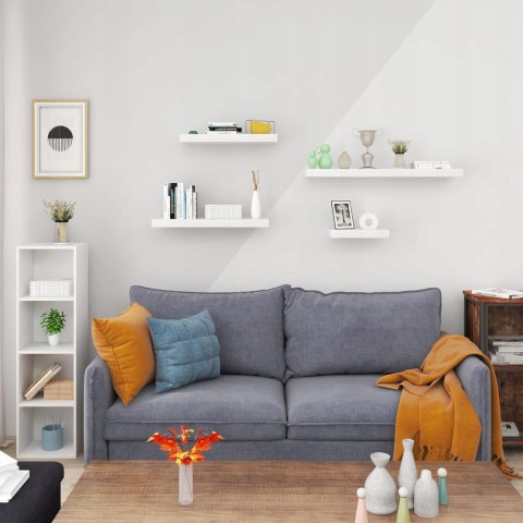 Półka wisząca WOLTU RG9489ws 30x23x3,8 cm biała MDF na książki Półka wisząca WOLTU RG9489ws 30x23x3,8 cm biała MDF na książki