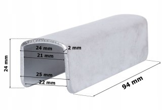 Rozszerzenie do barierki WOLTU KG002WS 14cm białe metalowe
