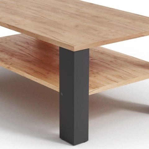 STOLIK KAWOWY DO SALONU Z PÓŁKĄ NOWOCZESNY ANTRACYT 100X60 STOLIK KAWOWY DO SALONU Z PÓŁKĄ NOWOCZESNY ANTRACYT 100X60