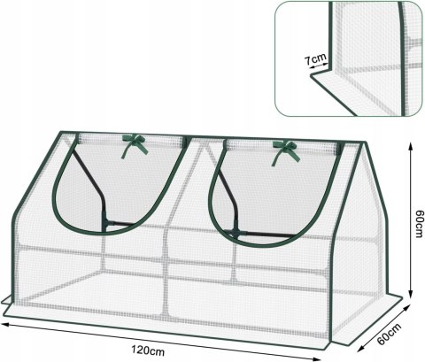 SZKLARNIA FOLIOWA MAŁA BALKONOWA NA POMIDORY OKNA 120X60X60 SZKLARNIA FOLIOWA MAŁA BALKONOWA NA POMIDORY OKNA 120X60X60