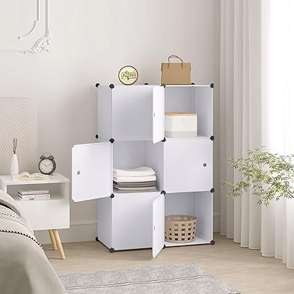 Szafa modułowa WOLTU SR0056ws 96x30x96 cm 6 półek biały Szafa modułowa WOLTU SR0056ws 96x30x96 cm 6 półek biały