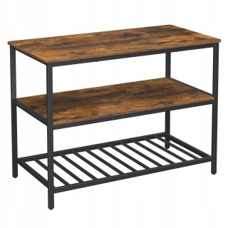 VASAGLE wyspa kuchenna 120x60x90 cm stół regał loft vintage