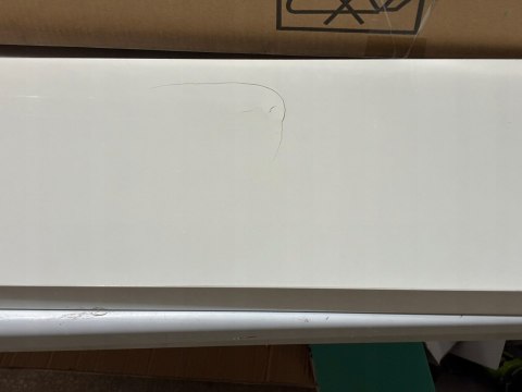 WOLTU Regał ścienny MDF biały 80x22,9 cm na książki CD DVD