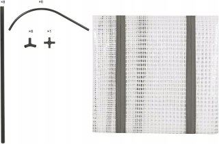 WOLTU Szklarnia foliowa 130x60x50 cm PE 130g/m² odporna na warunki