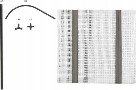 WOLTU Szklarnia foliowa 130x60x50 cm PE 130g/m² odporna na warunki
