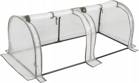 WOLTU Szklarnia foliowa 130x60x50 cm PE 130g/m² odporna na warunki