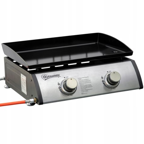 GRILL GAZOWY STOŁOWY TURYSTYCZNY 2 PALNIKI EMALIA OUTDOOR