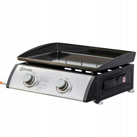 GRILL GAZOWY STOŁOWY TURYSTYCZNY 2 PALNIKI EMALIA OUTDOOR