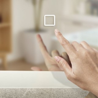 LUSTRO LED Z PODŚWIETLENIEM DO ŁAZIENKI Z CZUJNIKIEM DOTYKOWYM 80X60