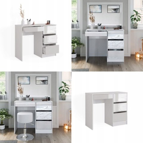 TOALETKA KOSMETYCZNA BIAŁA 90CM 4 PÓŁKI USZKODZONY ELEMENT TOALETKA KOSMETYCZNA BIAŁA 90CM 4 PÓŁKI USZKODZONY ELEMENT