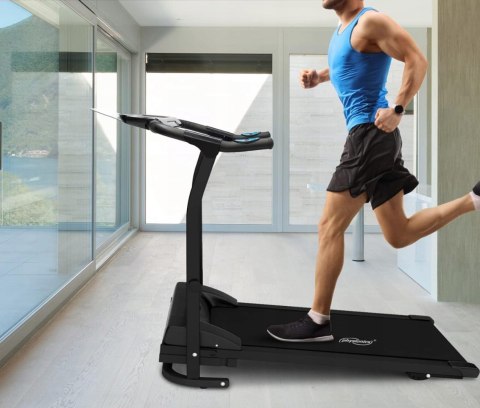 BIEŻNIA ELEKTRYCZNA SKŁADANA TRENAŻER DOMOWY 10 KMH FITNESS LCD