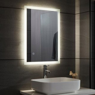 LUSTRO LED DO ŁAZIENKI 50X70 Z FUNKCJĄ ANTYZAPAROWĄ ŚCIEMNIANE