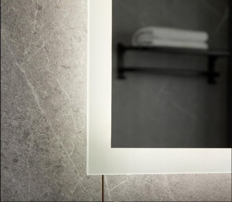 LUSTRO LED Z PODŚWIETLENIEM DO ŁAZIENKI Z CZUJNIKIEM DOTYKOWYM 80X60