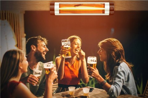 PROMIENNIK PODCZERWIENI 2500W GRZEJNIK TARASOWY KESSER