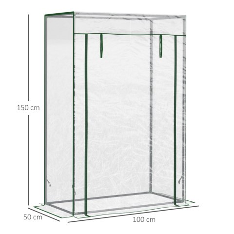 SZKLARNIA OGRODOWA WIELOPOZIOMOWA FOLIOWA MINI TUNEL 150 CM